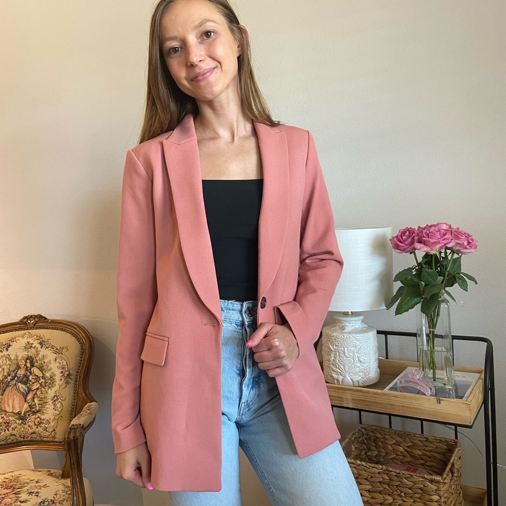 NWT Ann Taylor - One-Button Blazer in Doubleweave